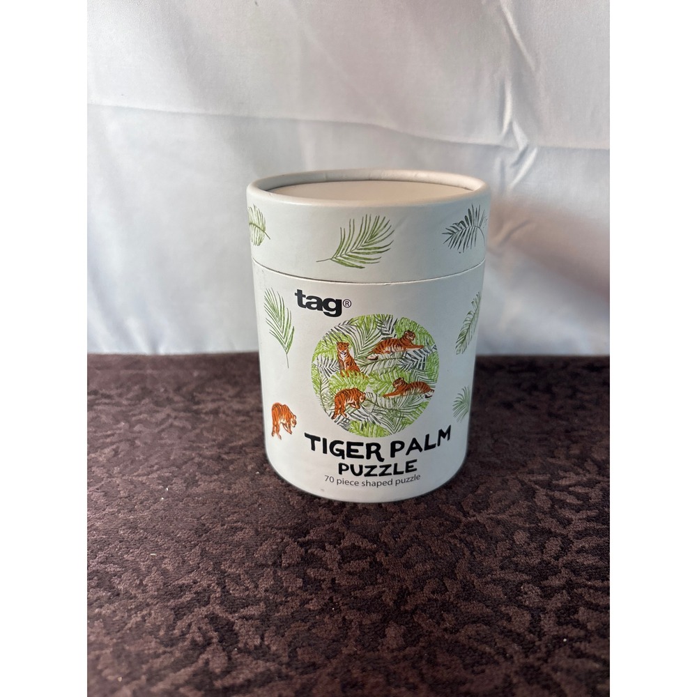 Tag Tiger Palm Shaped Puzzle‎ 70 Piece Jungle Theme G16742